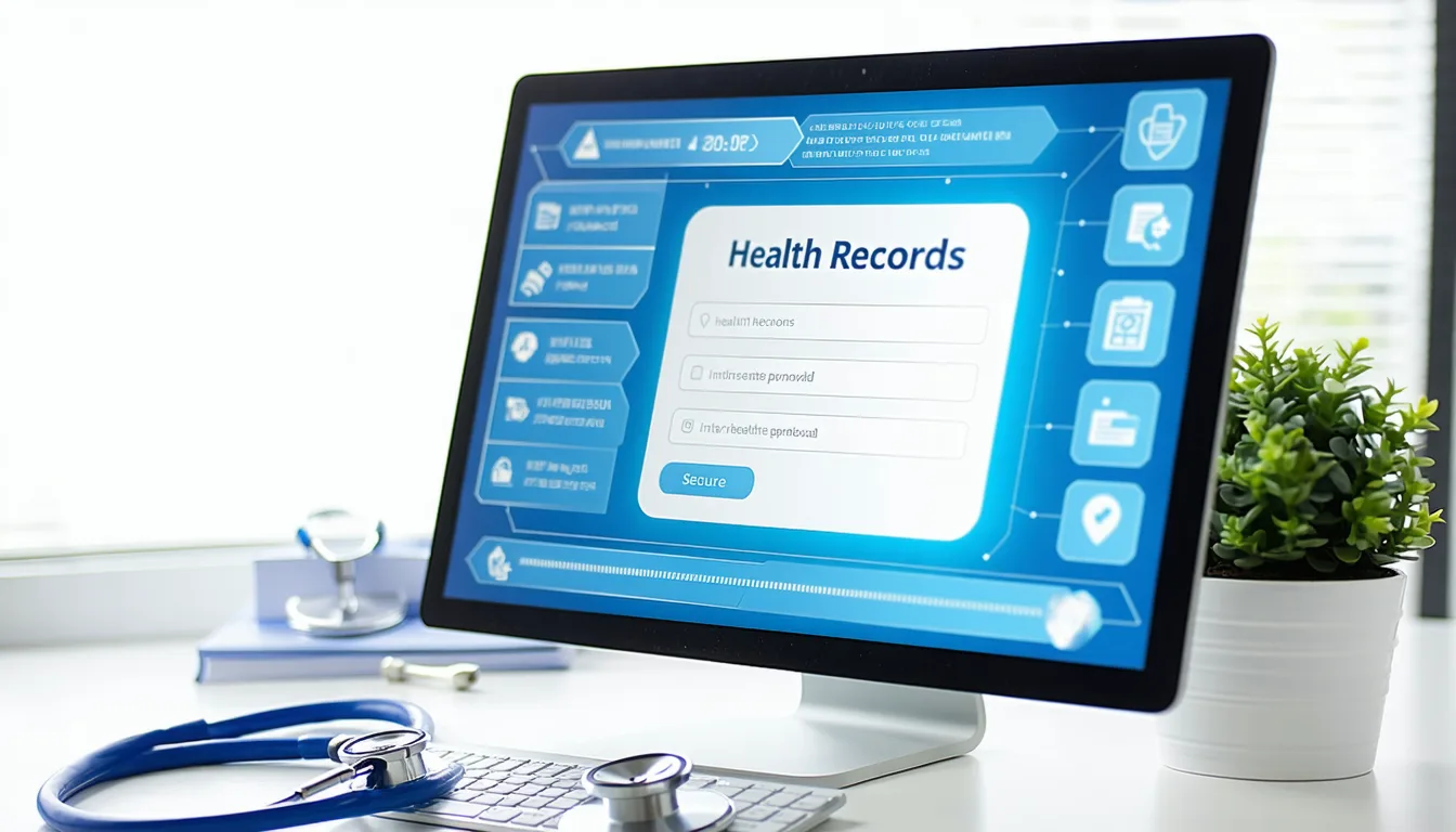 Electronic health records system security dashboard