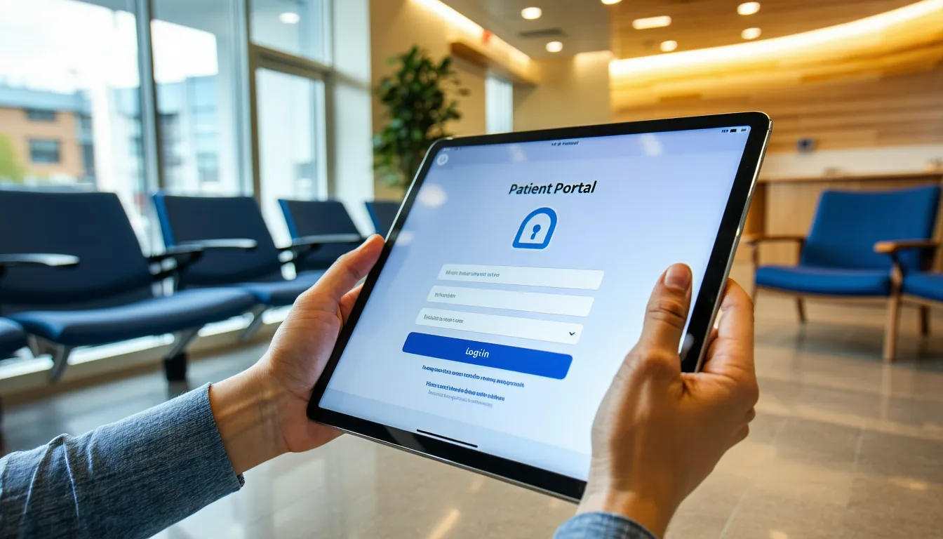 Patient portal security vulnerabilities assessment screen